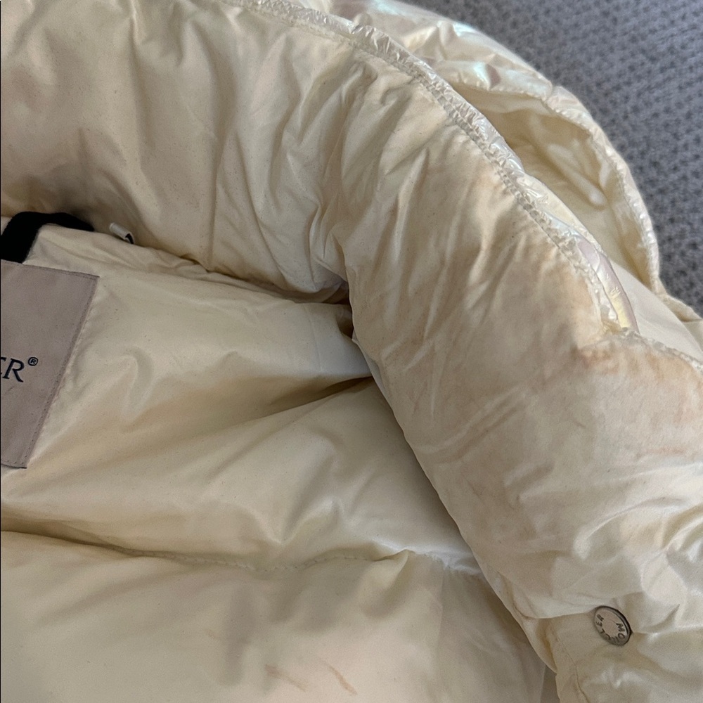 Moncler Iridescent Cream Puffer Jacket - Picture 14 of 17